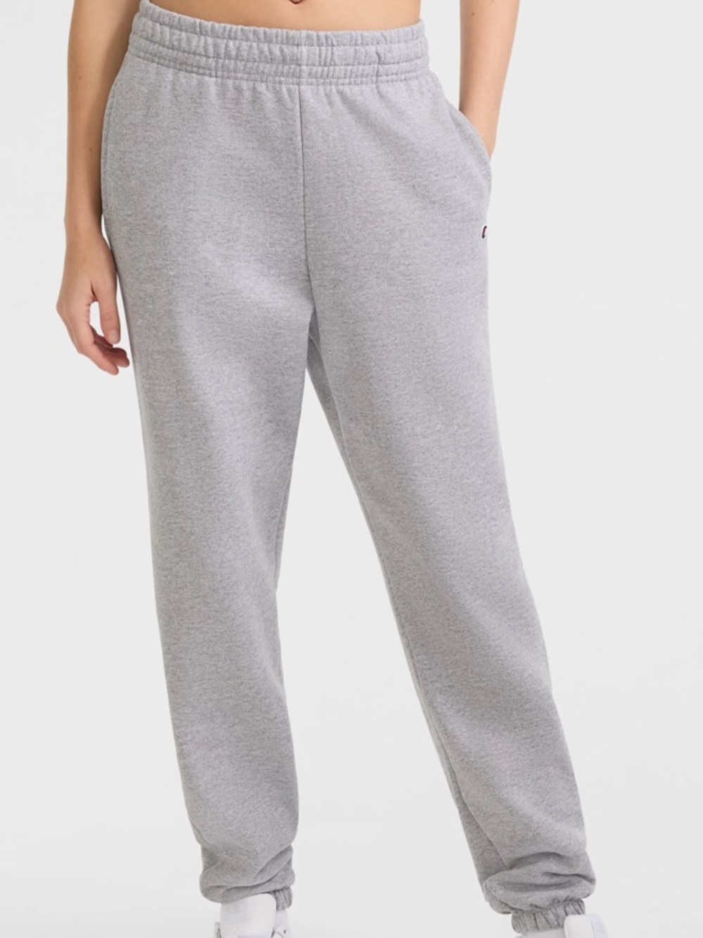 Champion Light Gray Fleece Jogger Sweatpants